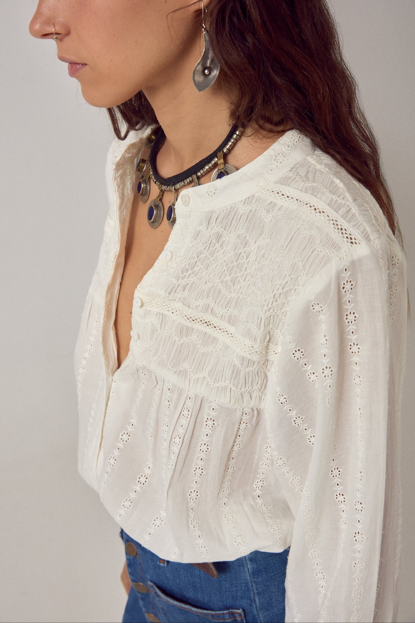 Maison Hotel Paoli Blouse -Sapore Di Sale Bianco