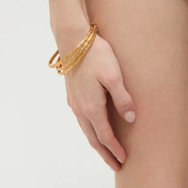 Gas Bijoux Bambou Mini Strass Bracelet