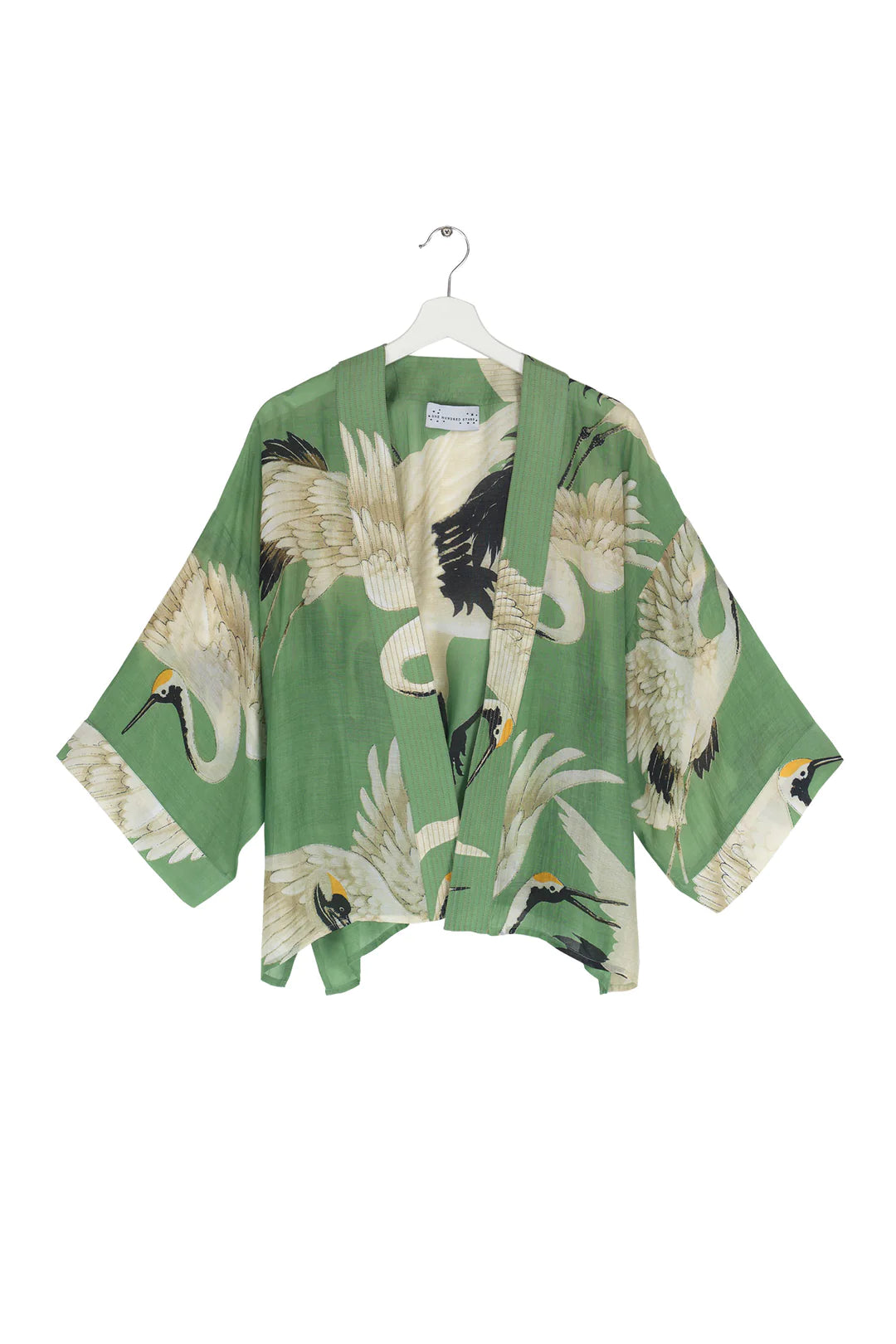One Hundred Stars Kimono Stork Pea Green