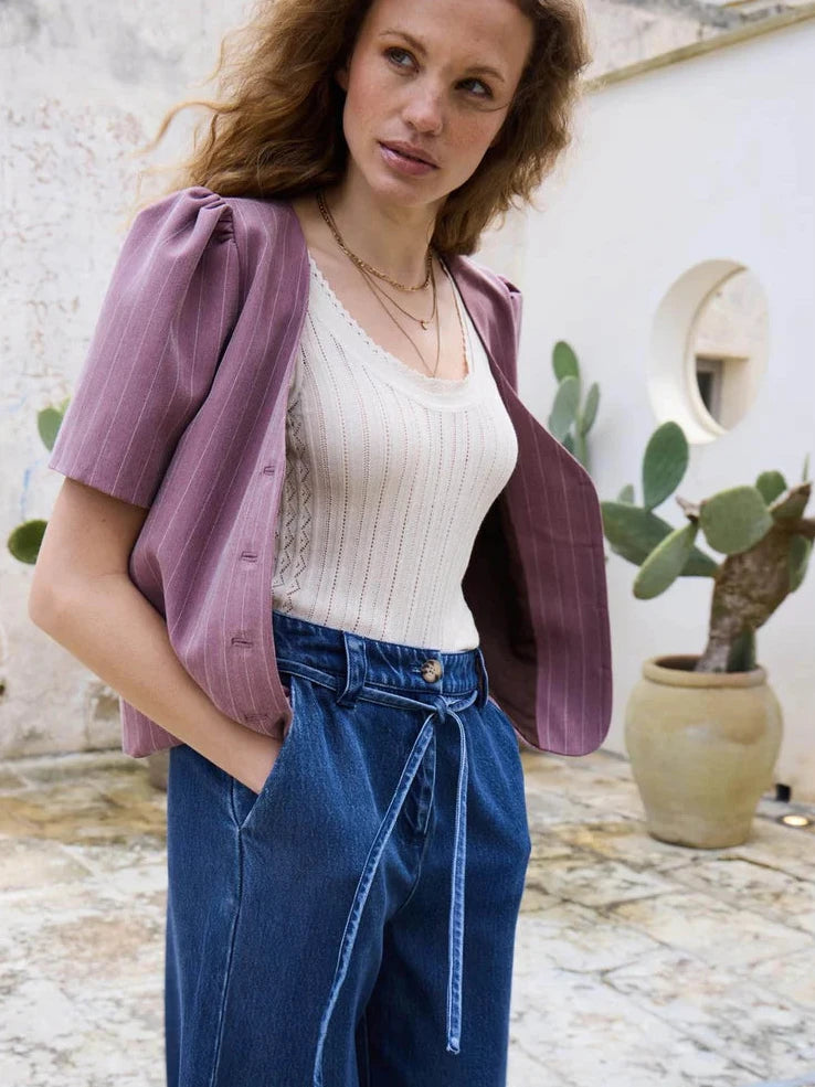 Atelier Reve Irfantine Vest Top-Birch