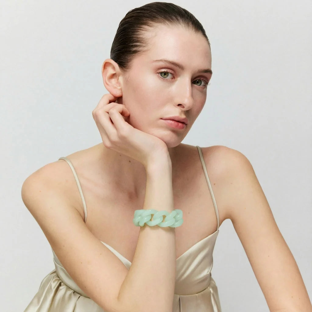 Vanessa Baroni Great Bracelet Opaline Mint