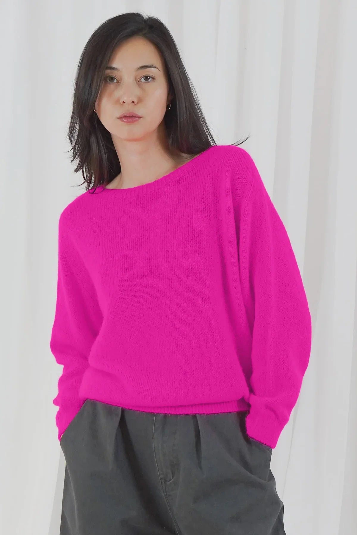 TWNS Sanibel Sweater - Neon Pink