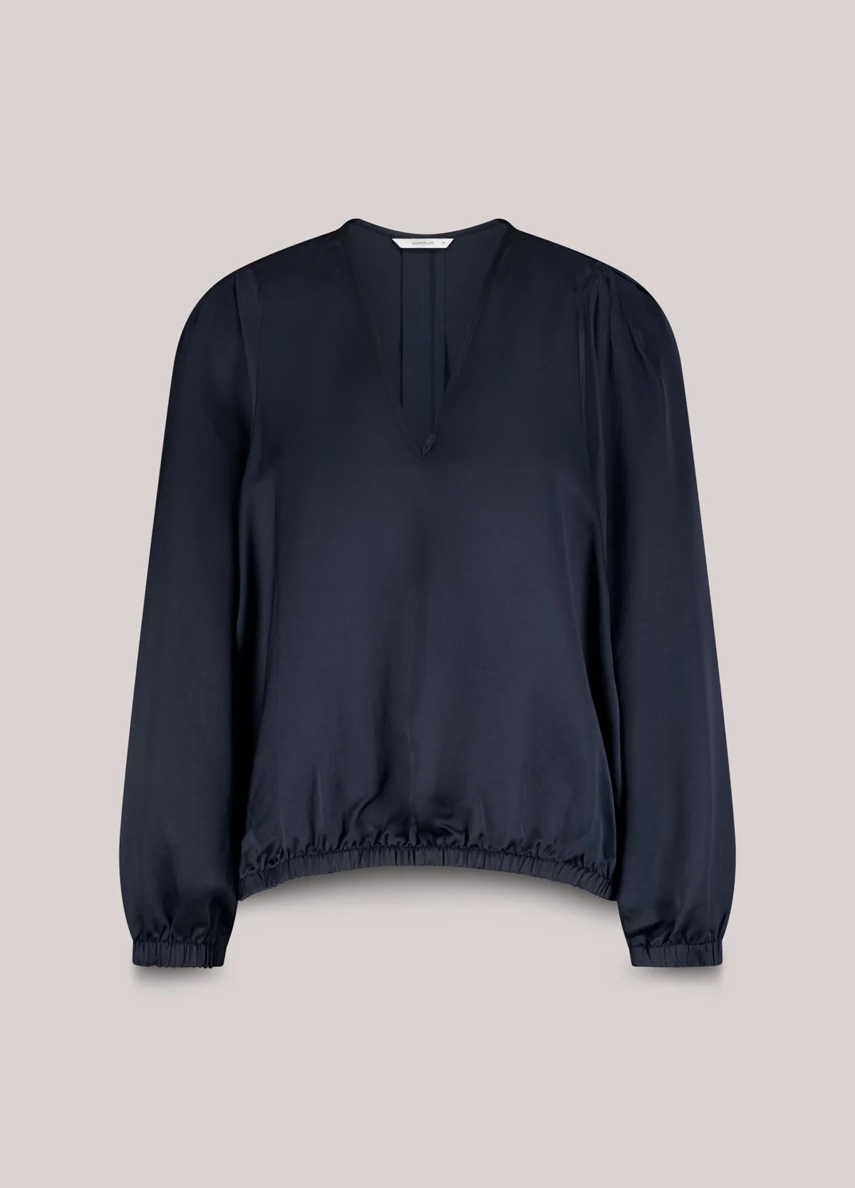 Summum Navy Silky Top