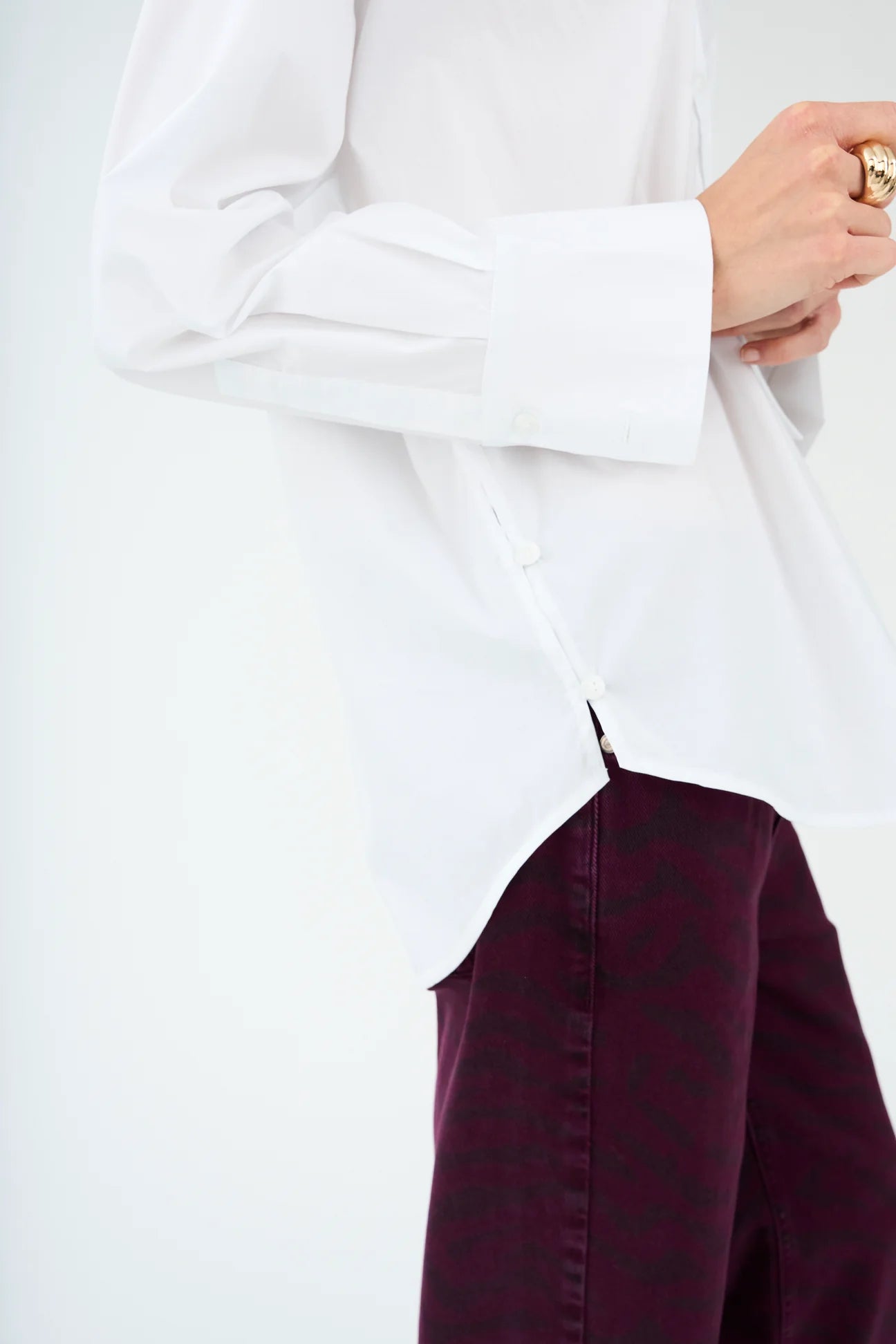 Pieszak Nyla White Poplin Shirt