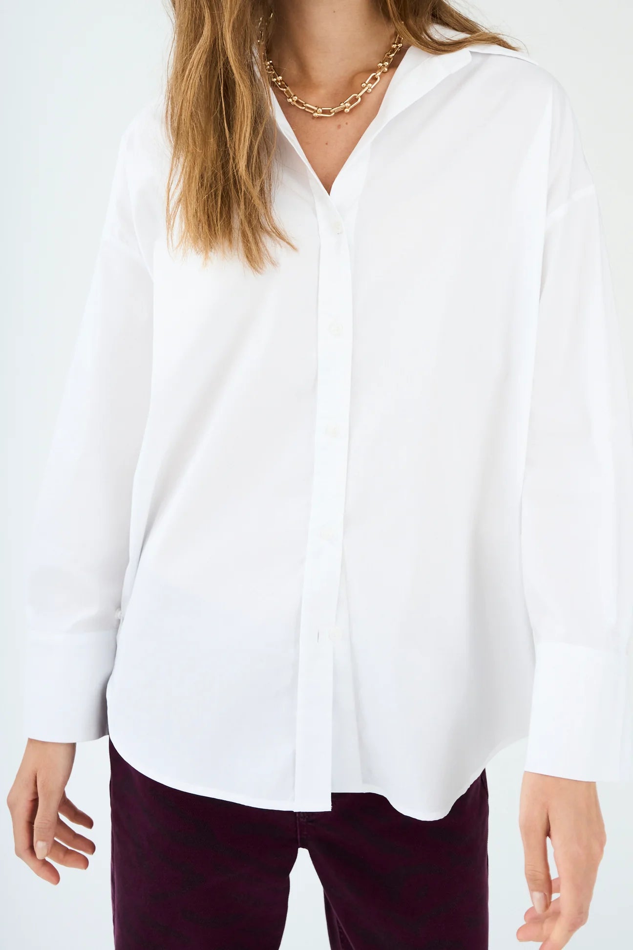 Pieszak Nyla White Poplin Shirt