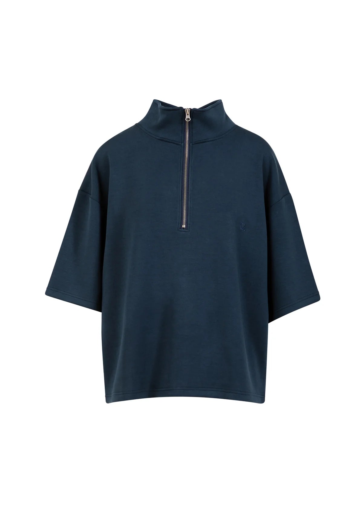 CC Heart Billie Zip Tee-Navy