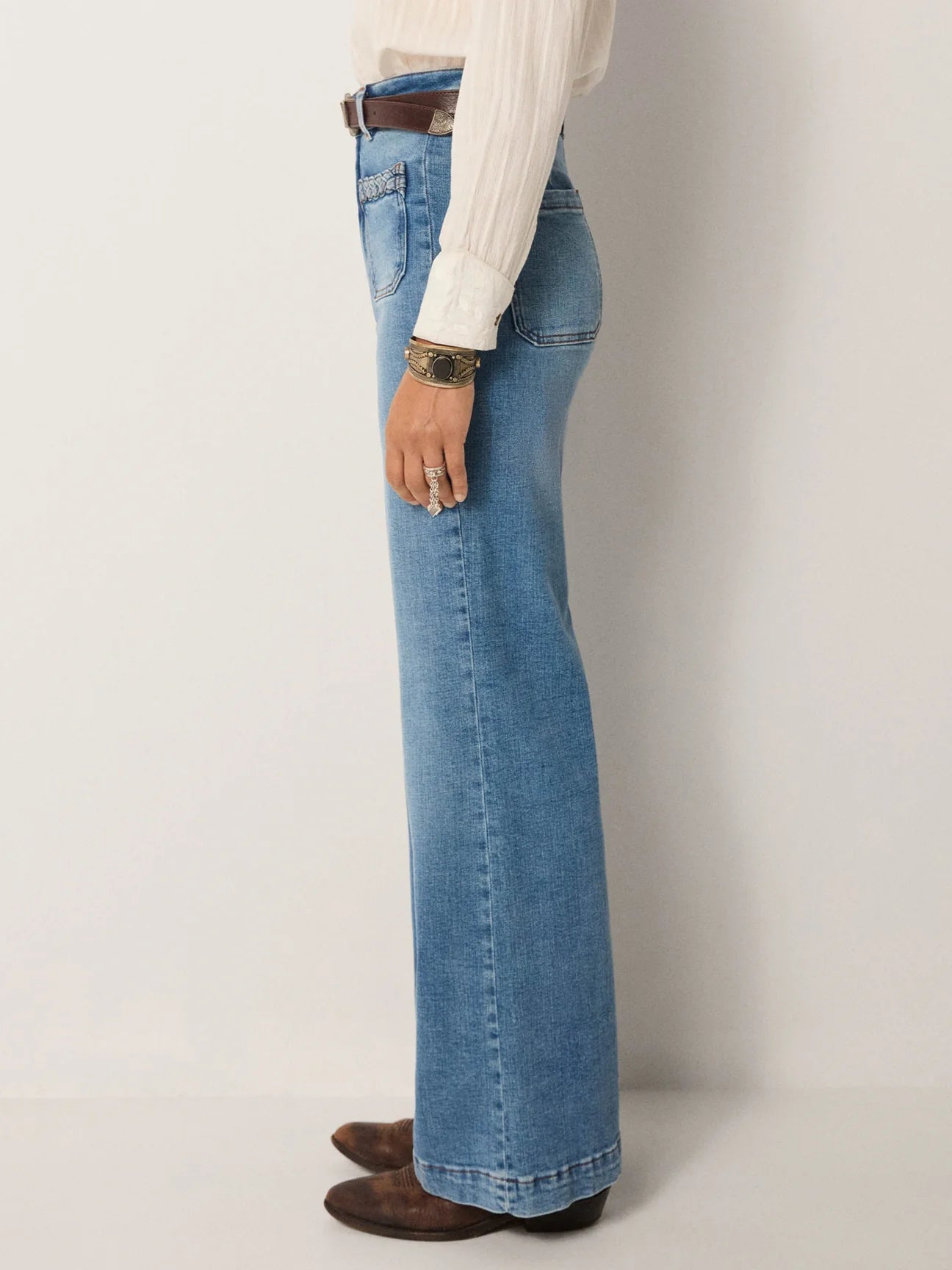 Maison Hotel Giuletta Pant-light blue denim