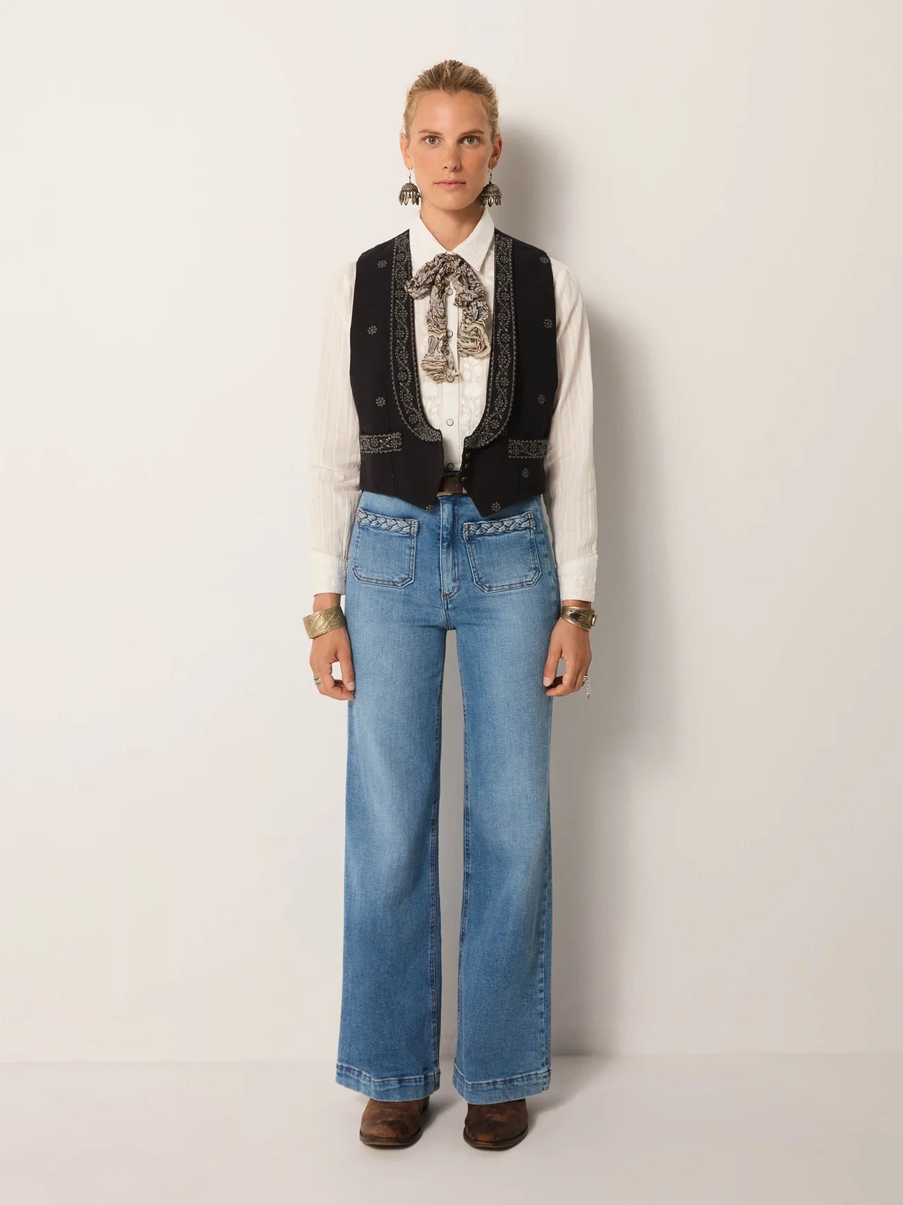 Maison Hotel Giuletta Pant-light blue denim