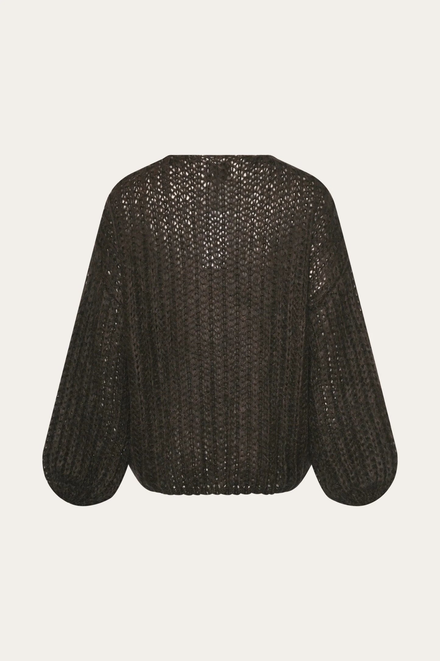 Noella Joseph Knit Sweater-Dark Brown