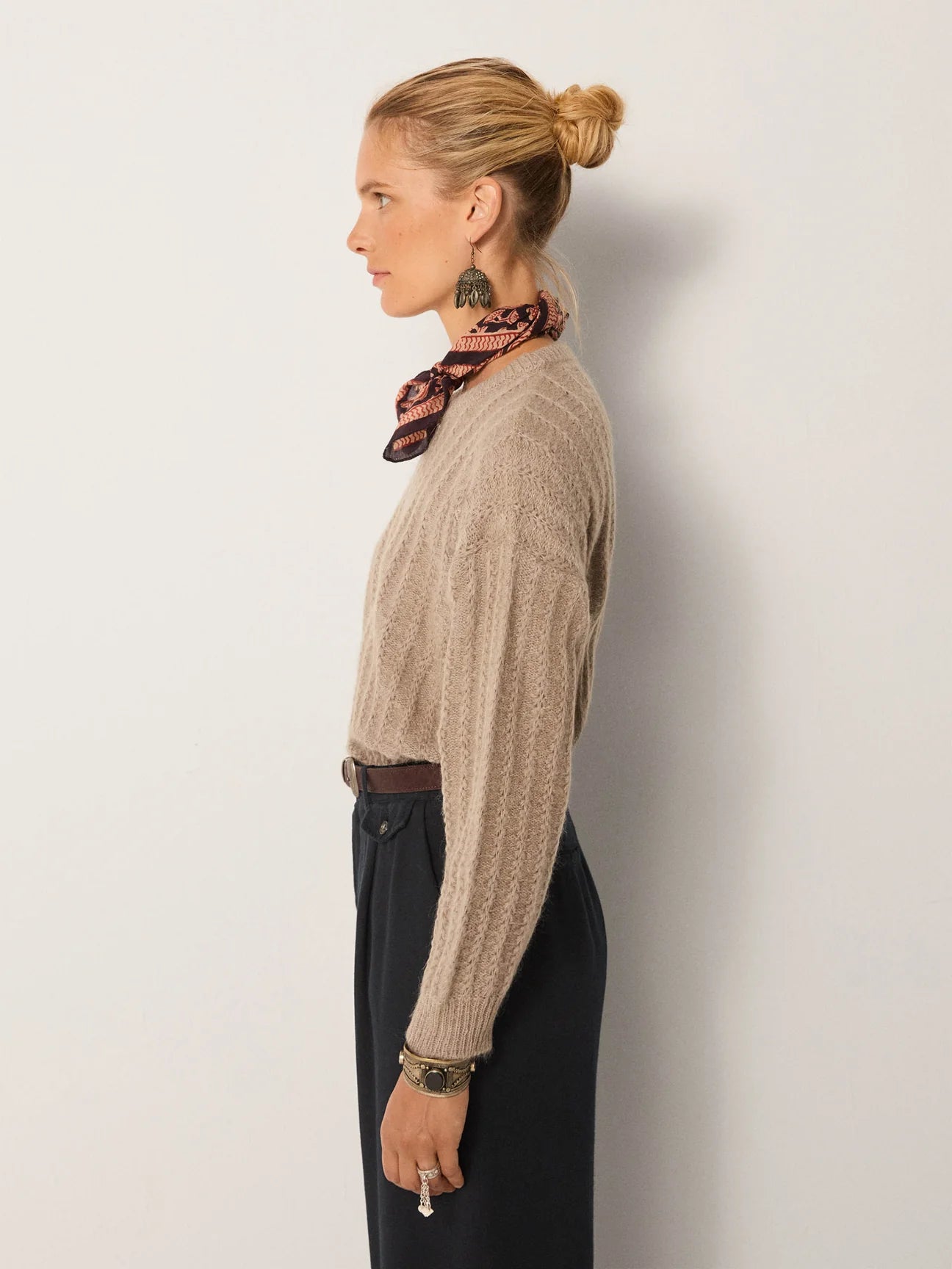 Maison Hotel Nina Sweater-Ivory