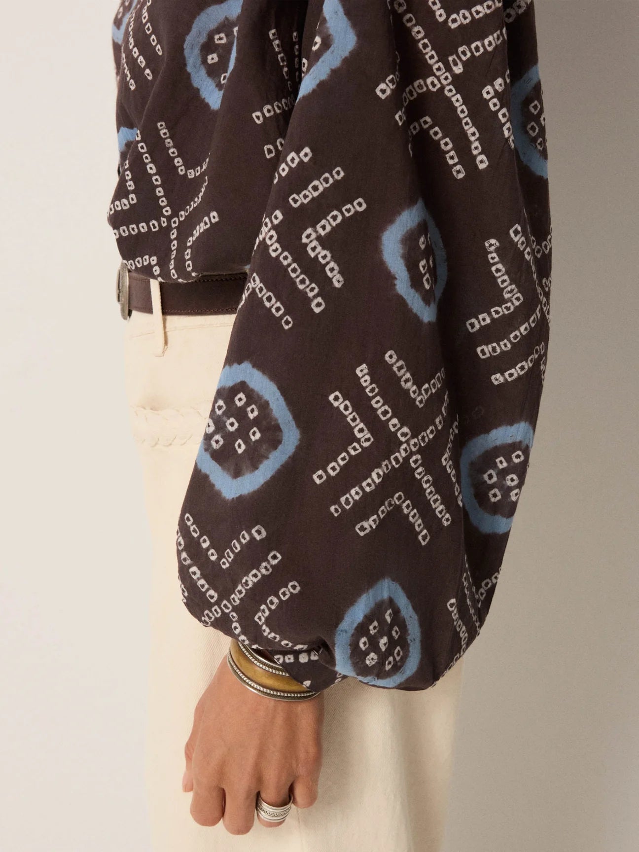 Maison Hotel Omara Blouse-Stormy Blue