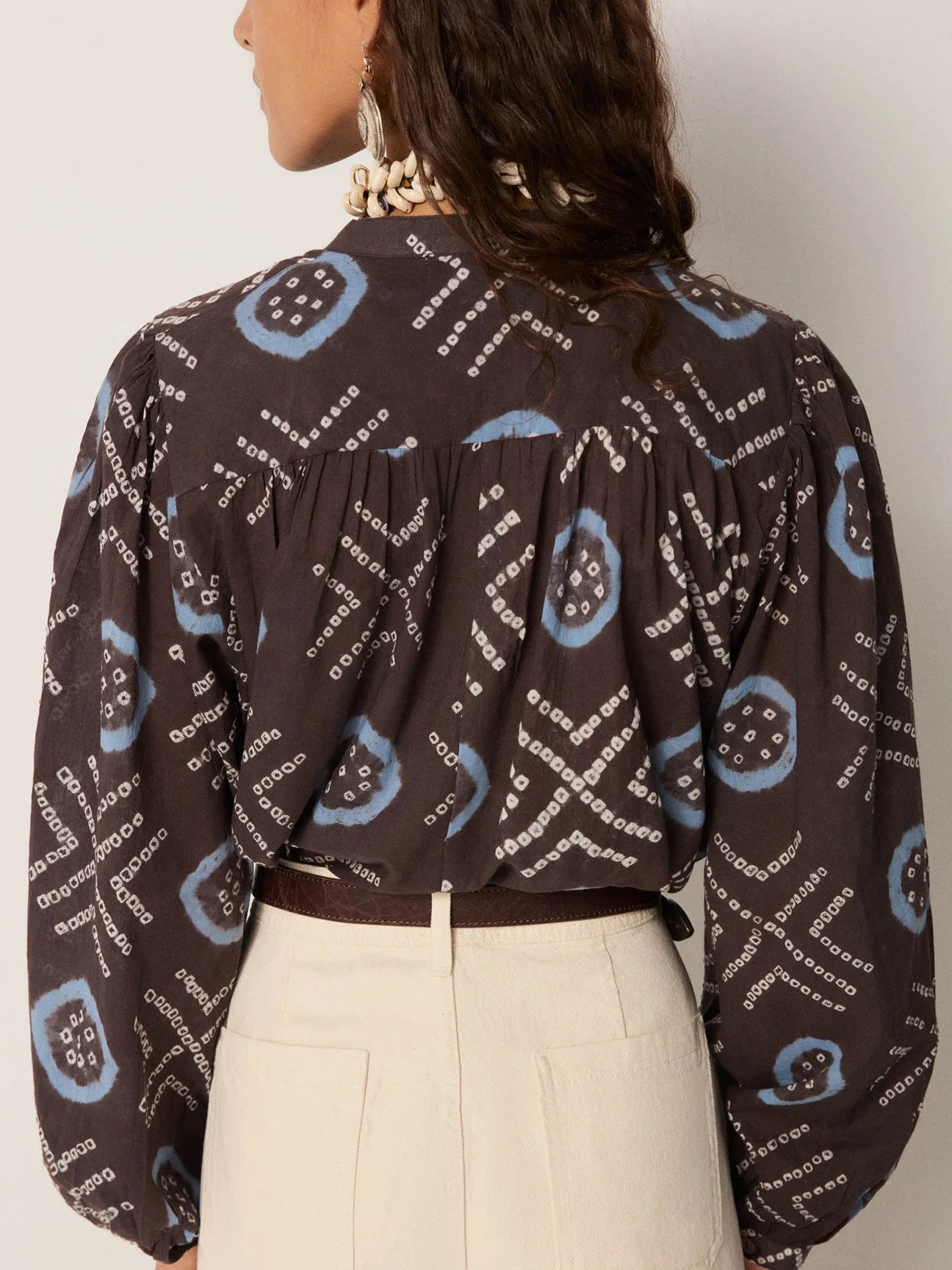 Maison Hotel Omara Blouse-Stormy Blue