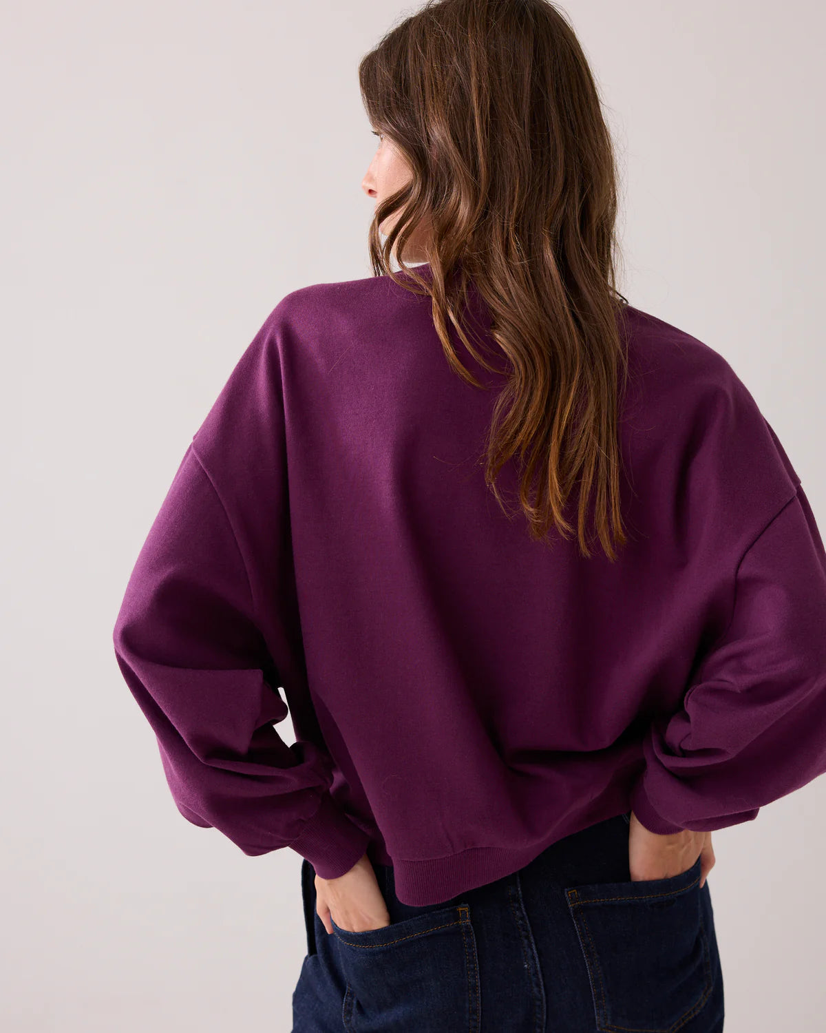 Summum Oversized Hand Embroidered Sweatshirt