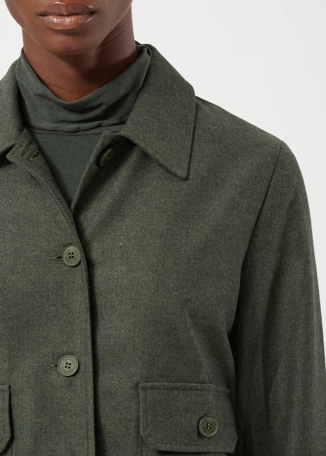 Humility Khaki  Flannel Worker Jacket
