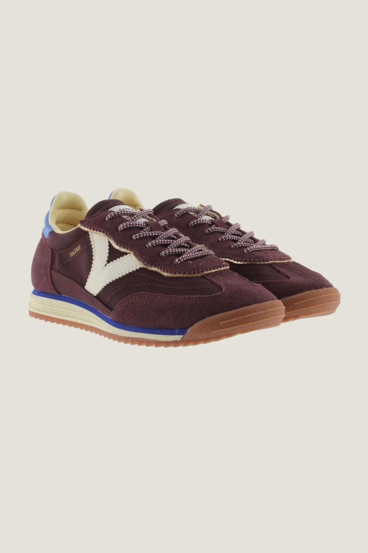 Victoria Saturno Burgundy Trainers