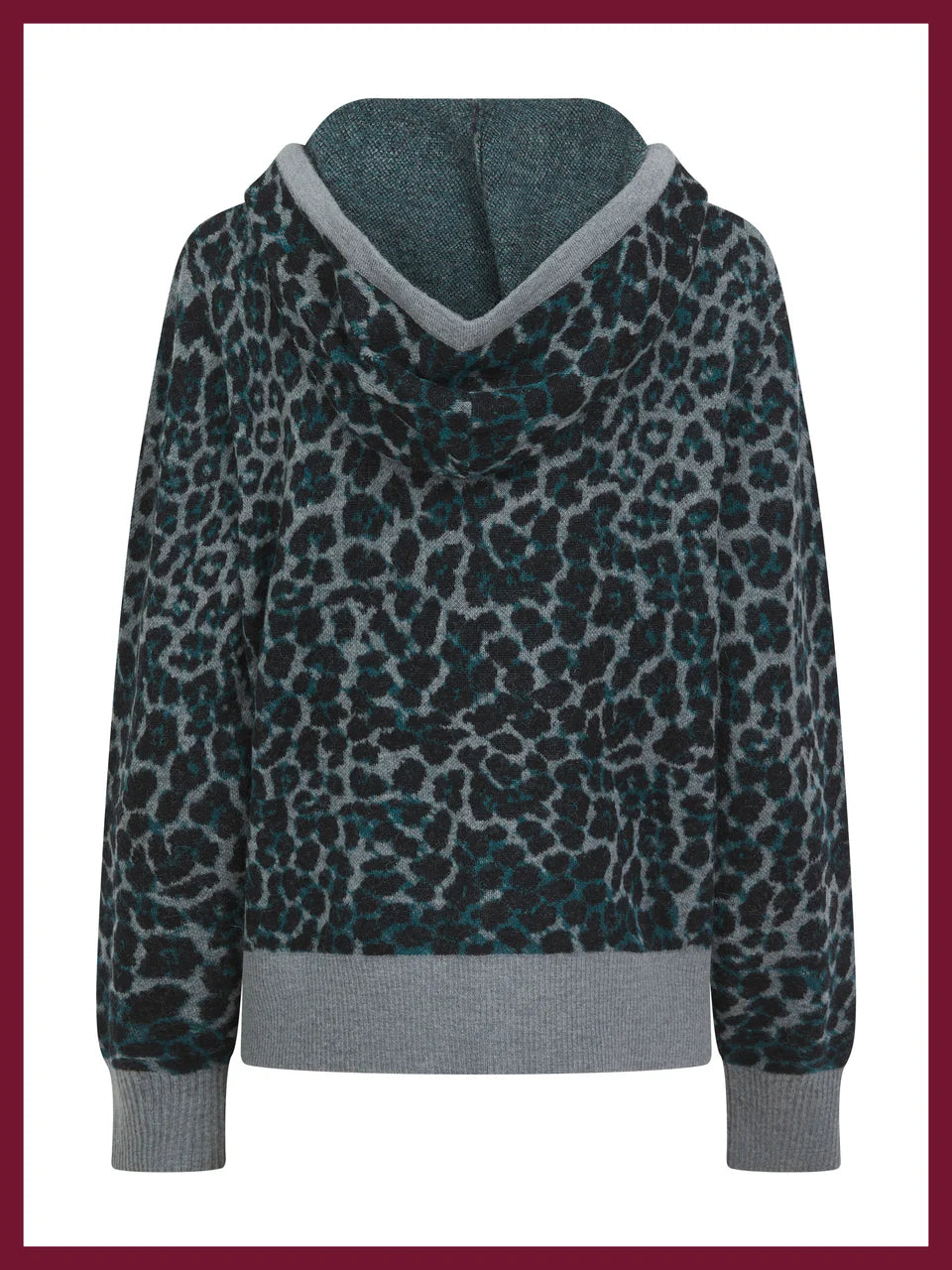 Nooki Leopard Norwood Hoodie-Grey