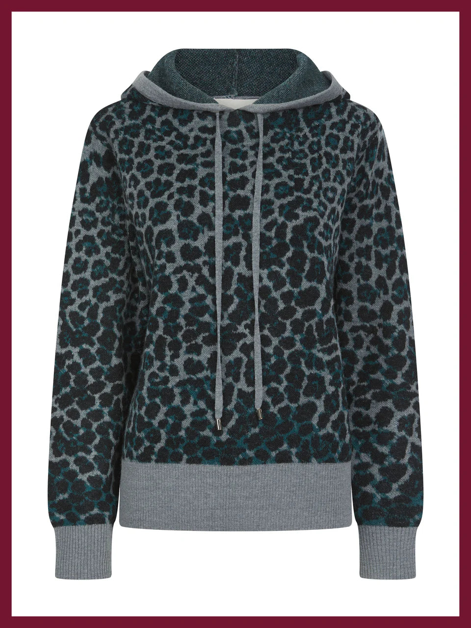 Nooki Leopard Norwood Hoodie-Grey