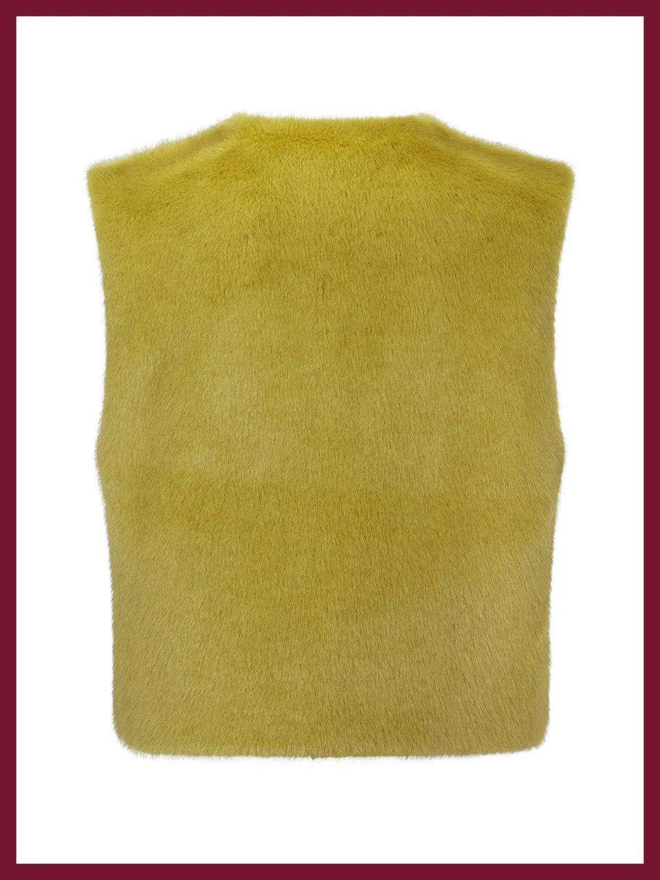 Nooki Edelweiss Faux Fur Gilet-Chartreuse