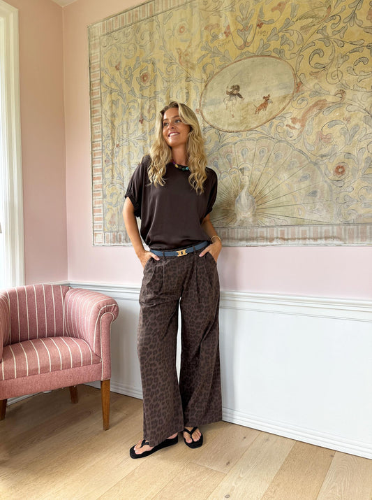 Black Colour Mabel Blouse-Coffee