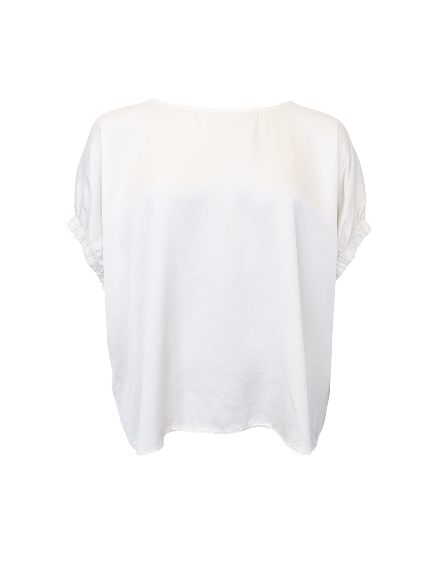 Black Colour Mabel Blouse-Off White