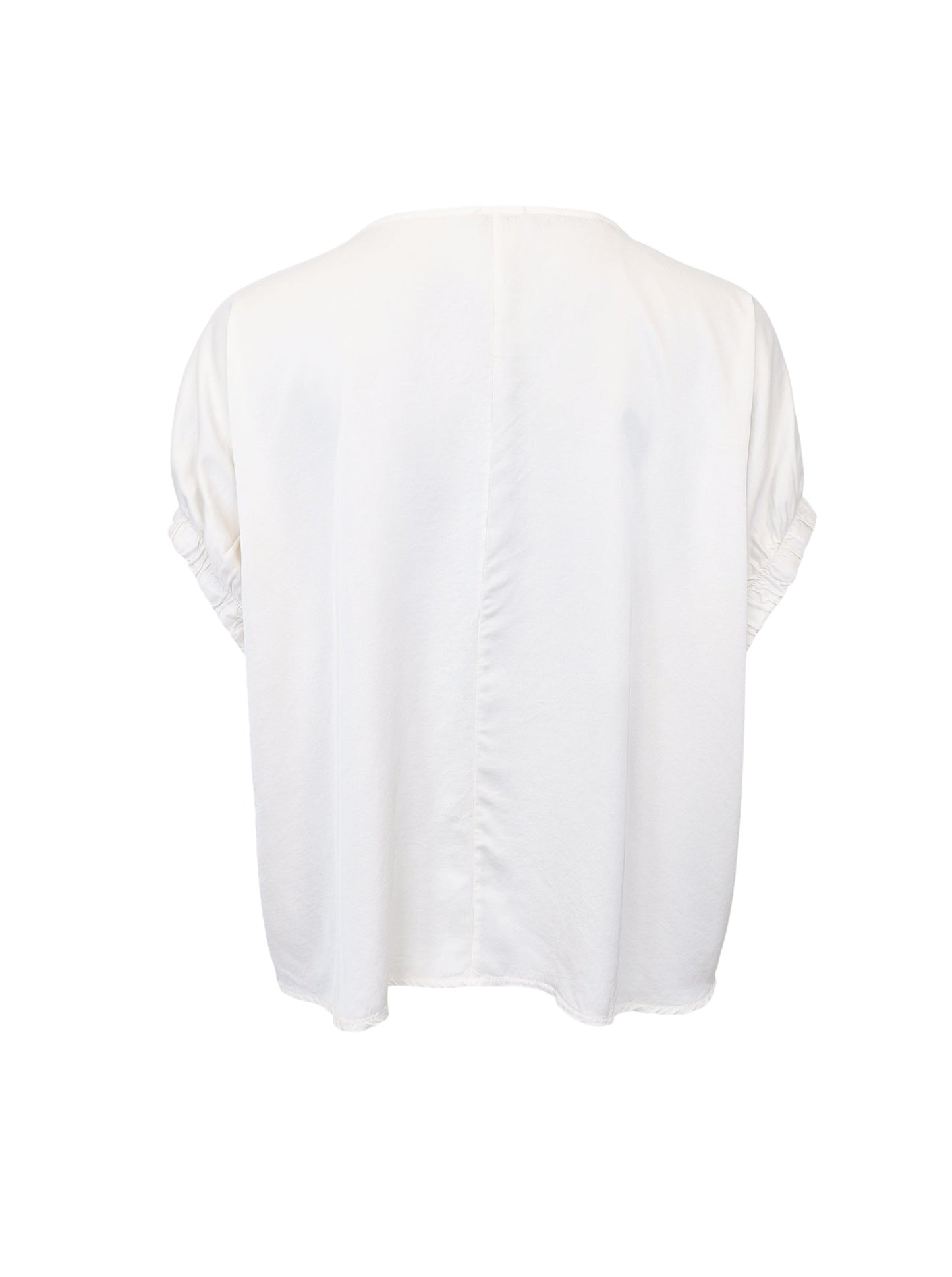 Black Colour Mabel Blouse-Off White