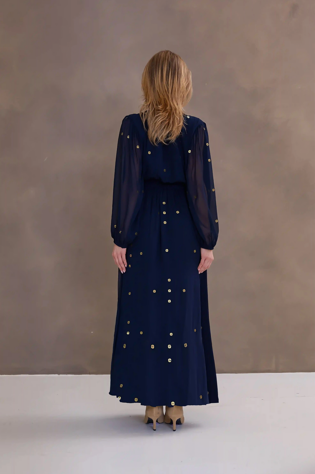 BRDR Elise Sequence Dress Dark Navy Blue