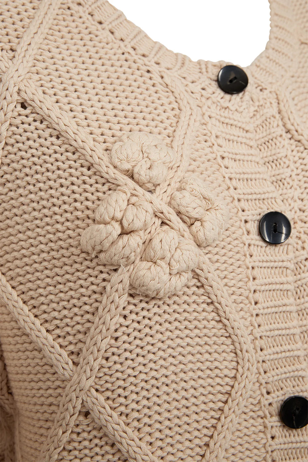 Pieszak Pearl Knit Cardigan-White Pearl