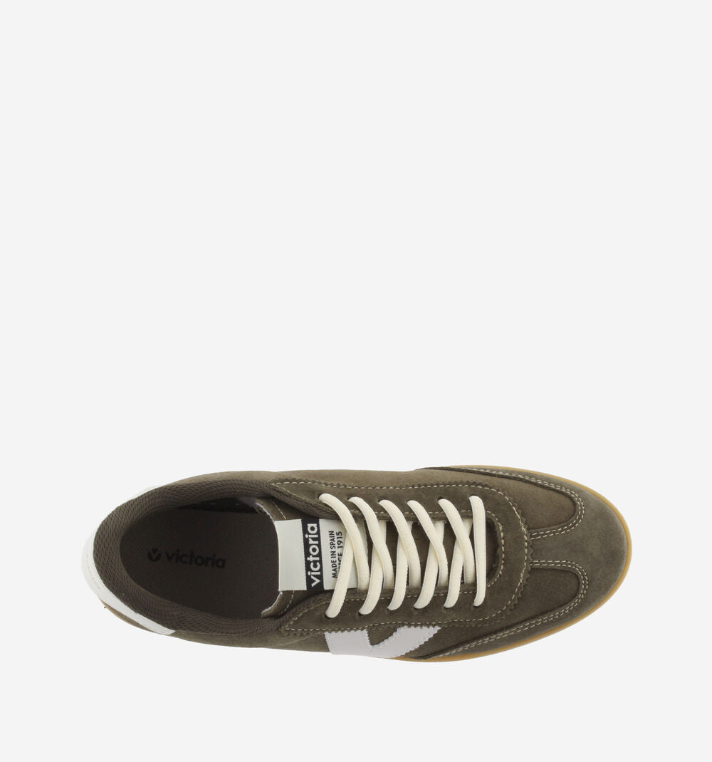 Victoria Berlin Ciclista Suede & Contrast Trainers-Khaki