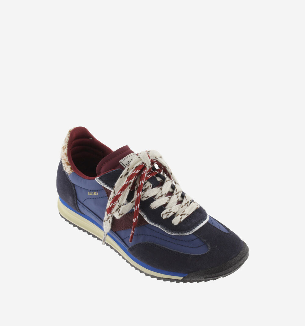 Victoria Saturno Nylon & Suede Trainers-Marino