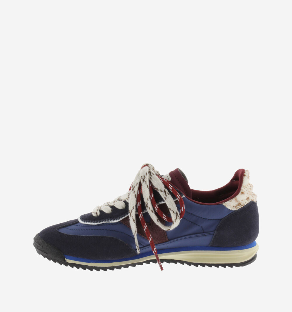 Victoria Saturno Nylon & Suede Trainers-Marino