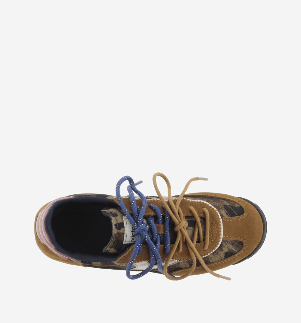 Victoria Saturno Nylon Animal Print & Suede Trainers