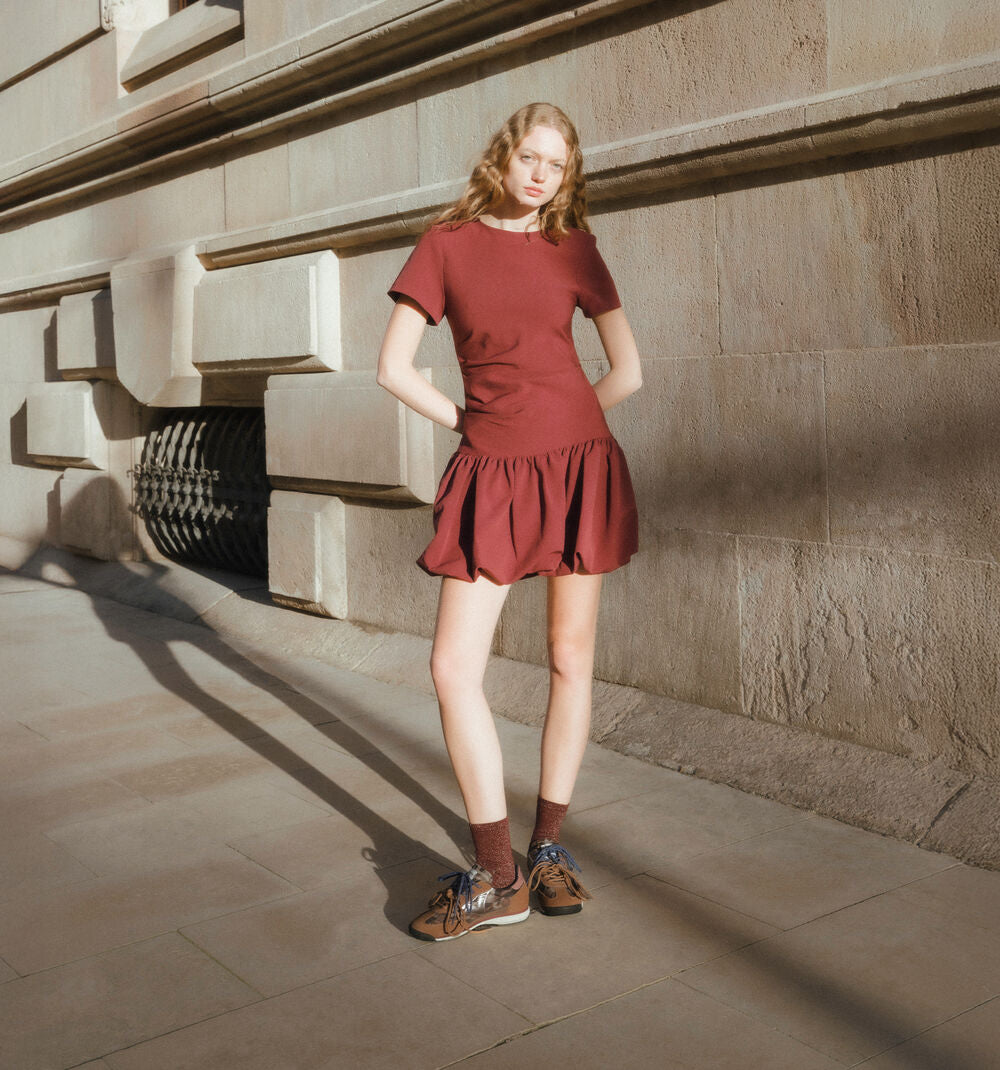 Victoria Saturno Nylon Animal Print & Suede Trainers