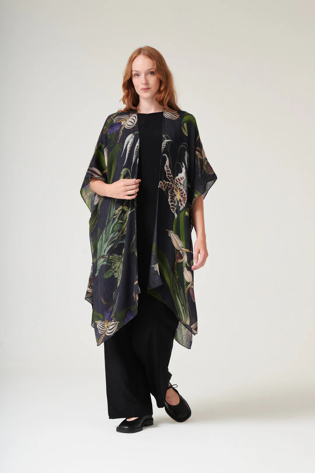 One Hundred Stars Orchid Black Wool Throwover