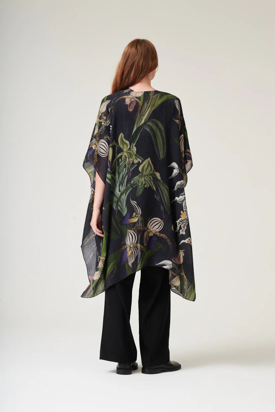 One Hundred Stars Orchid Black Wool Throwover