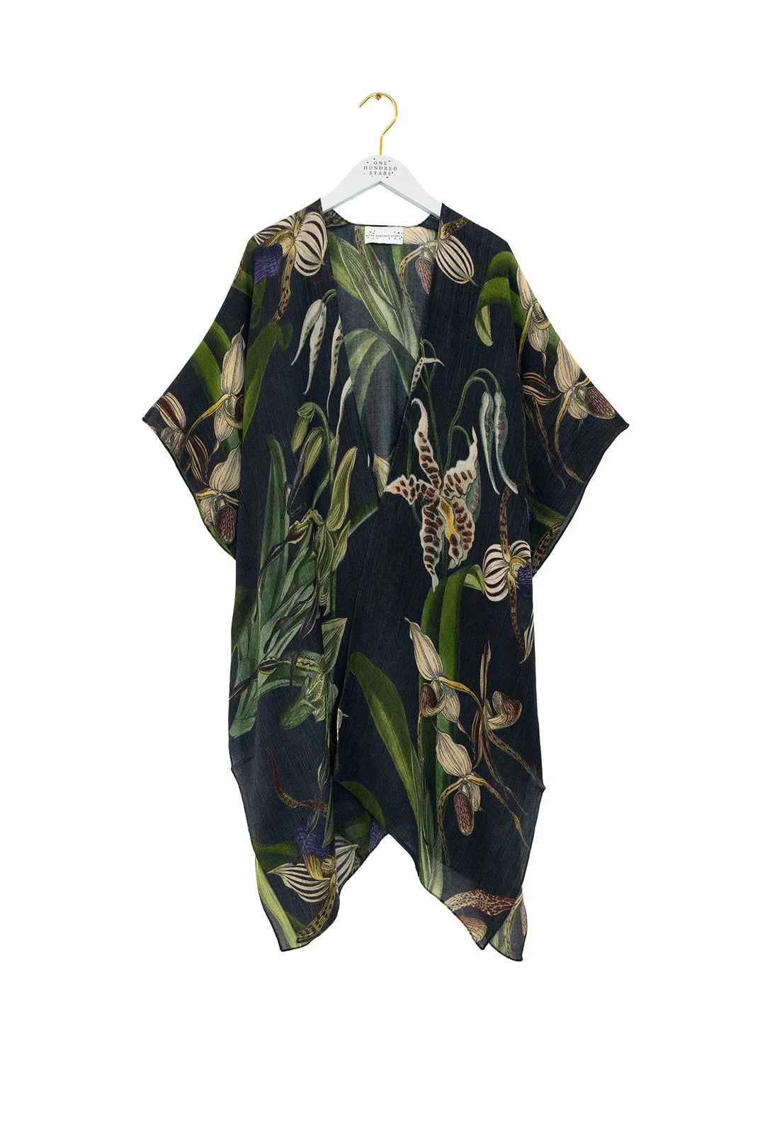 One Hundred Stars Orchid Black Wool Throwover