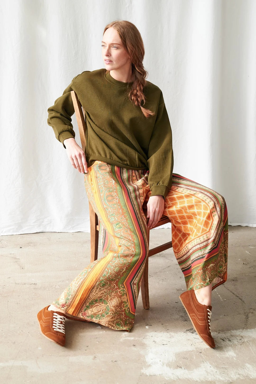 One Hundred Stars Amulet Hold Palazzo Pants