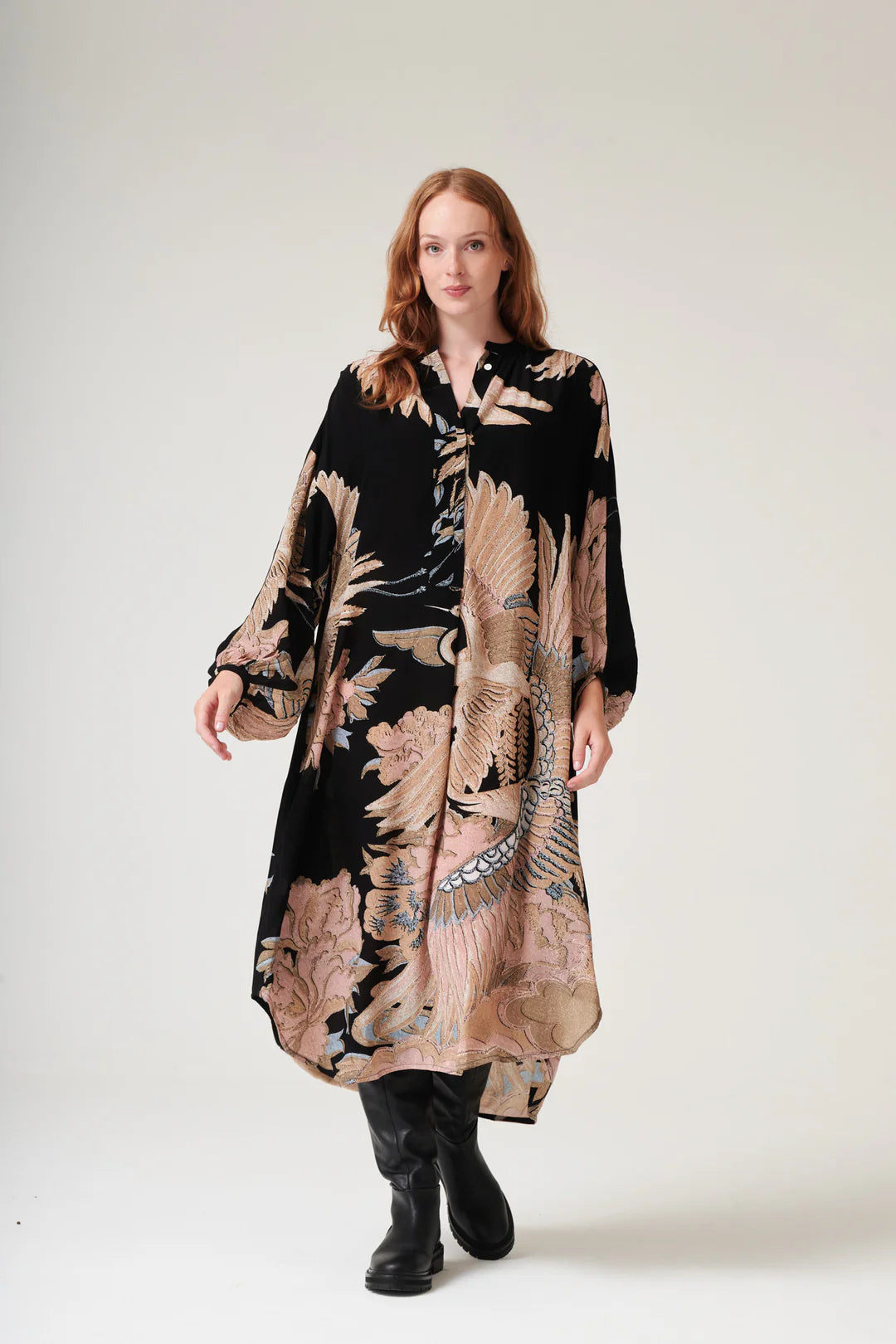 One Hundred Stars Crane Black Darcy Dress