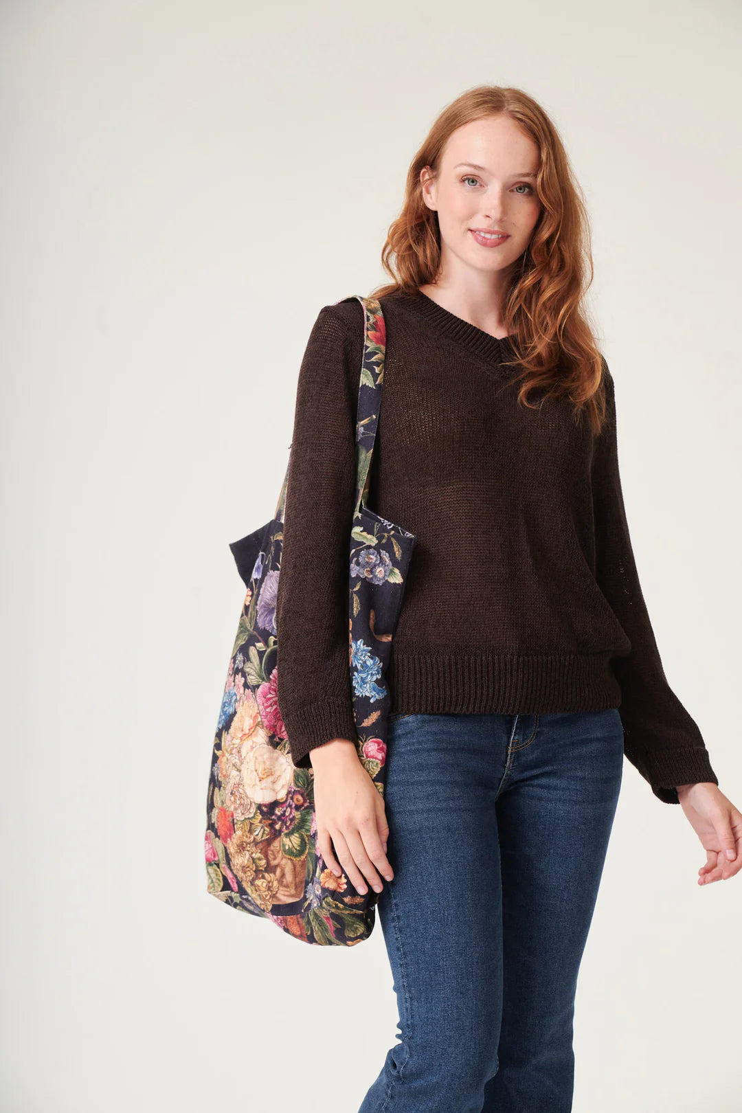 One Hundred Stars Primula Black Canvas Bag