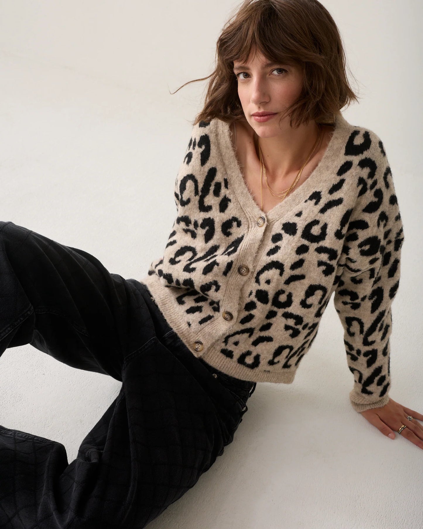 Summum Leopard Cardigan