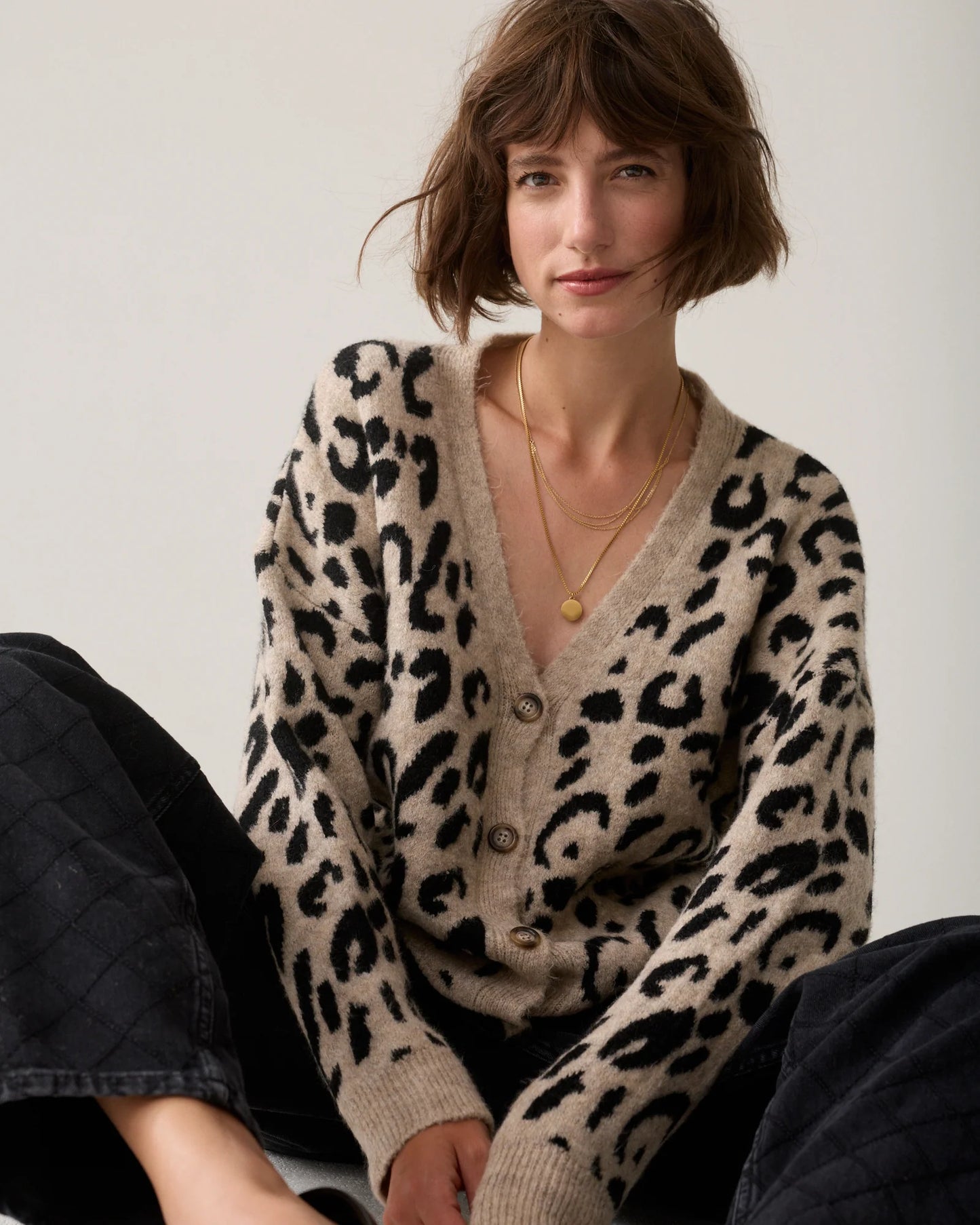 Summum Leopard Cardigan