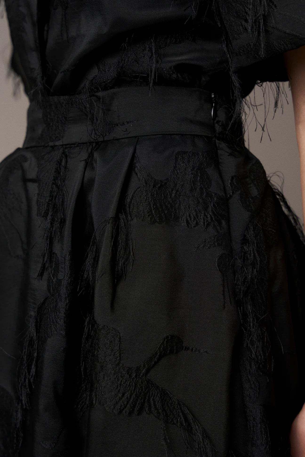 Pieszak Winnie Balloon Flamingo Skirt-Black