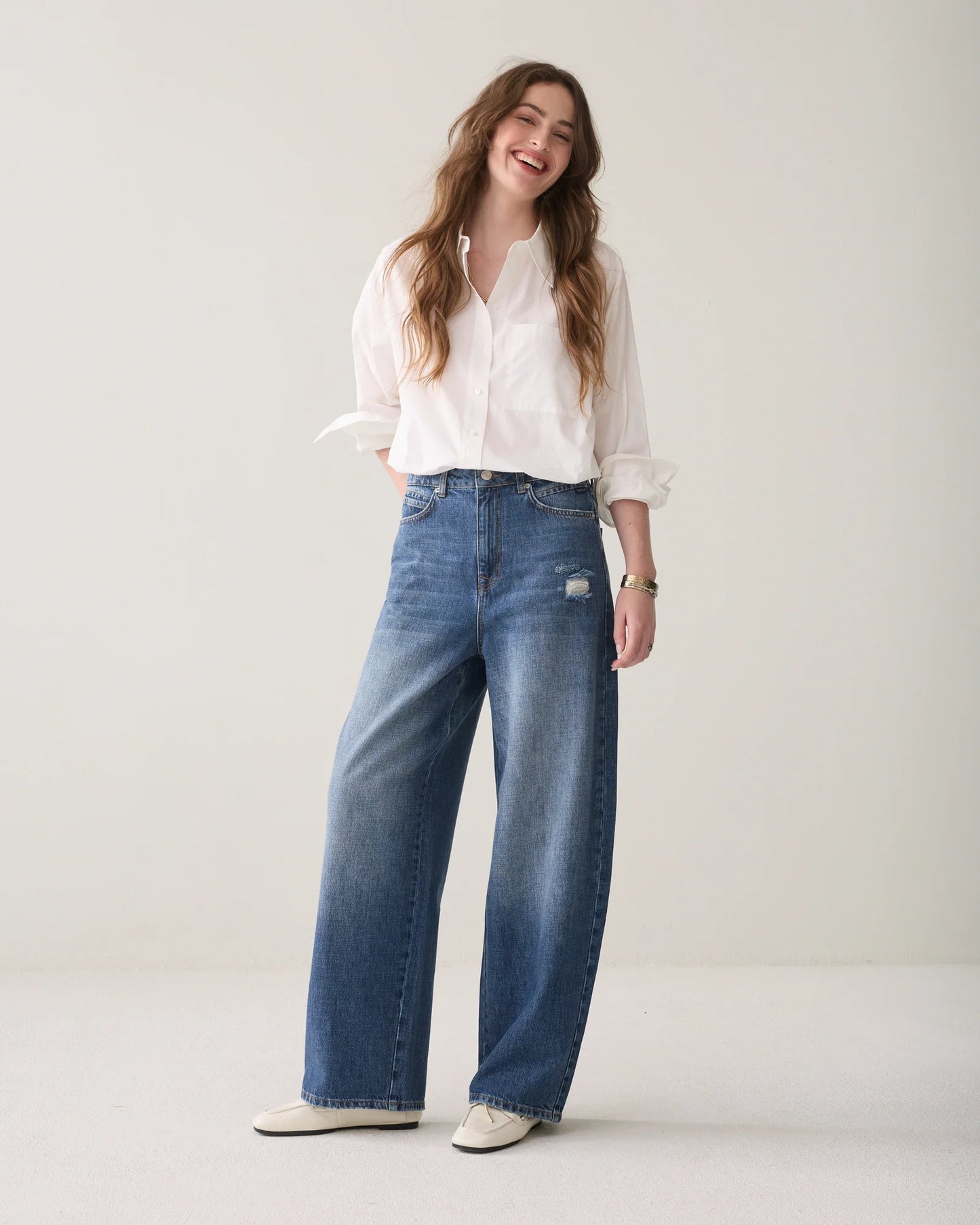 Summum Loose Fit Jeans Vintage Wash