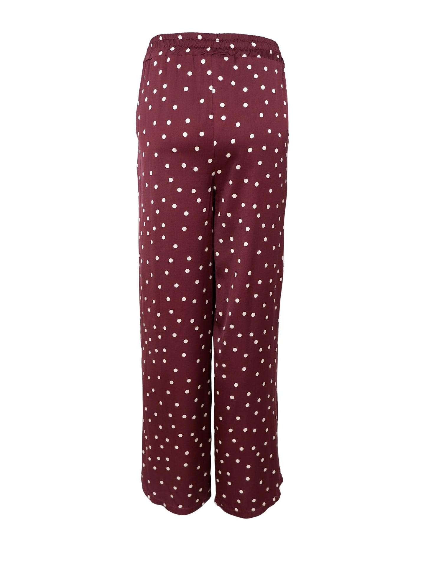 Black Colour Valery Spot Pant-Plum