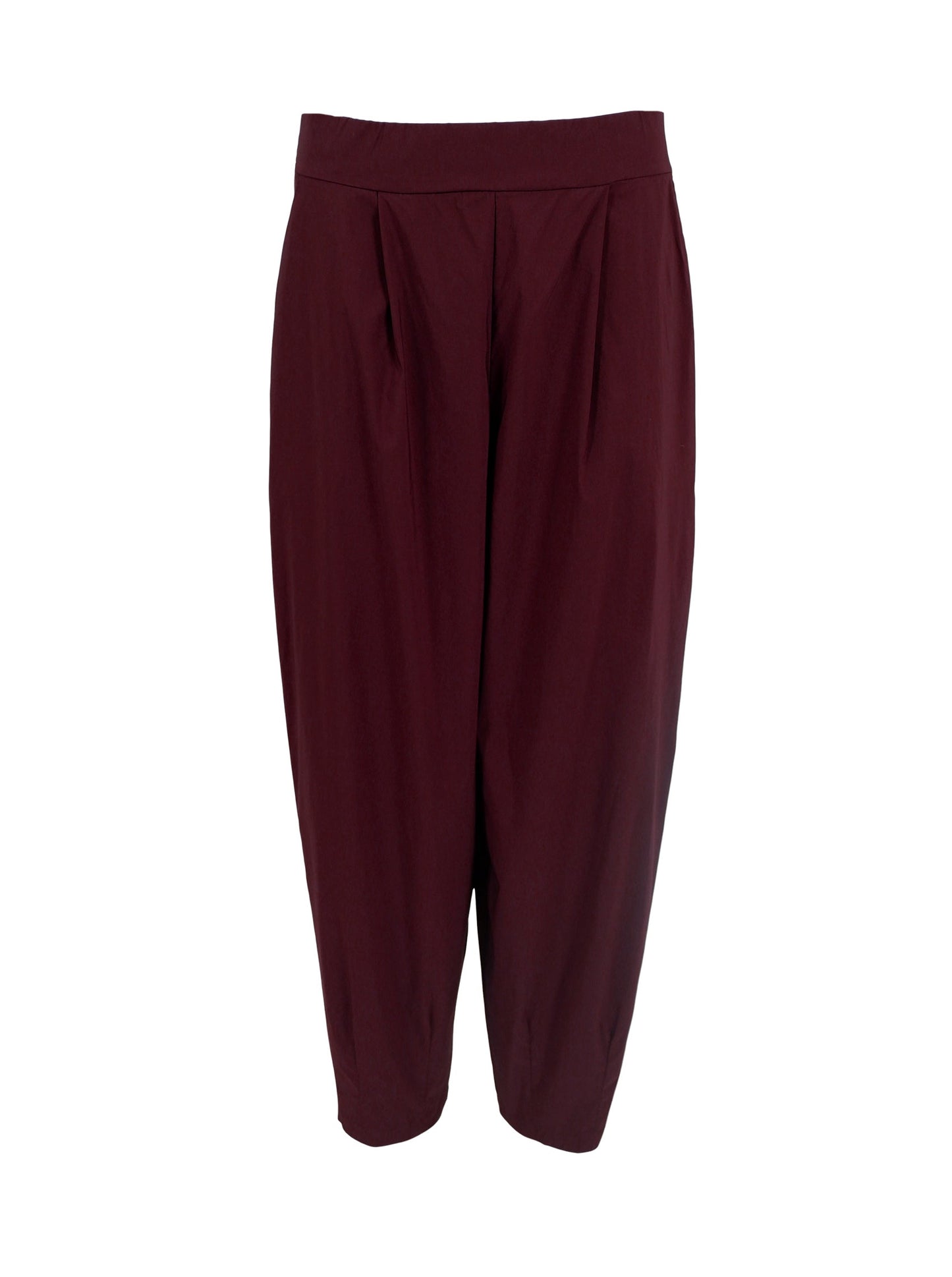 Black Colour Davina Barrel Pant-Plum
