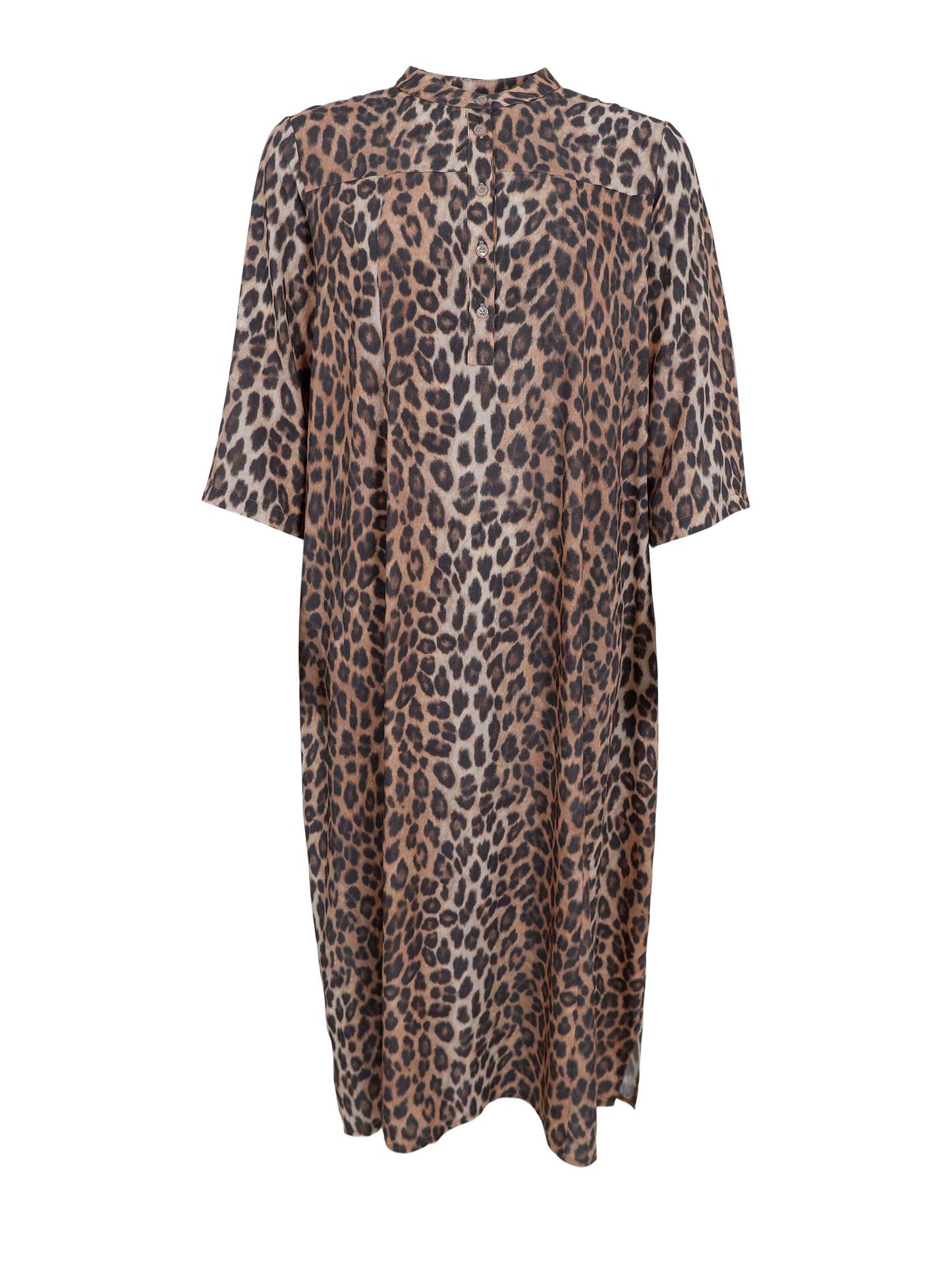 Black Colour Kenna Shirt Dress -Leo