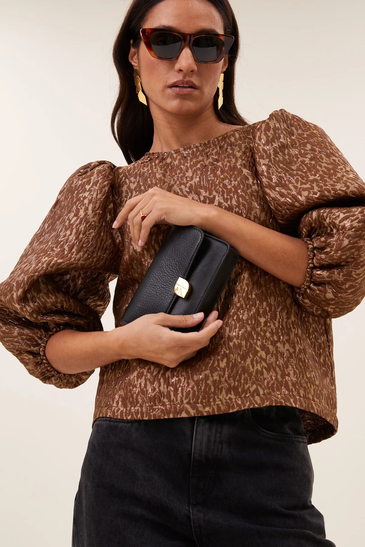 by_bar Jet Sparkle Cheetah Blouse
