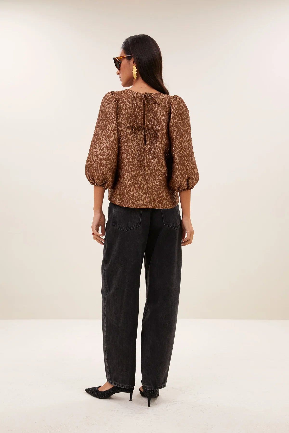 by_bar Jet Sparkle Cheetah Blouse