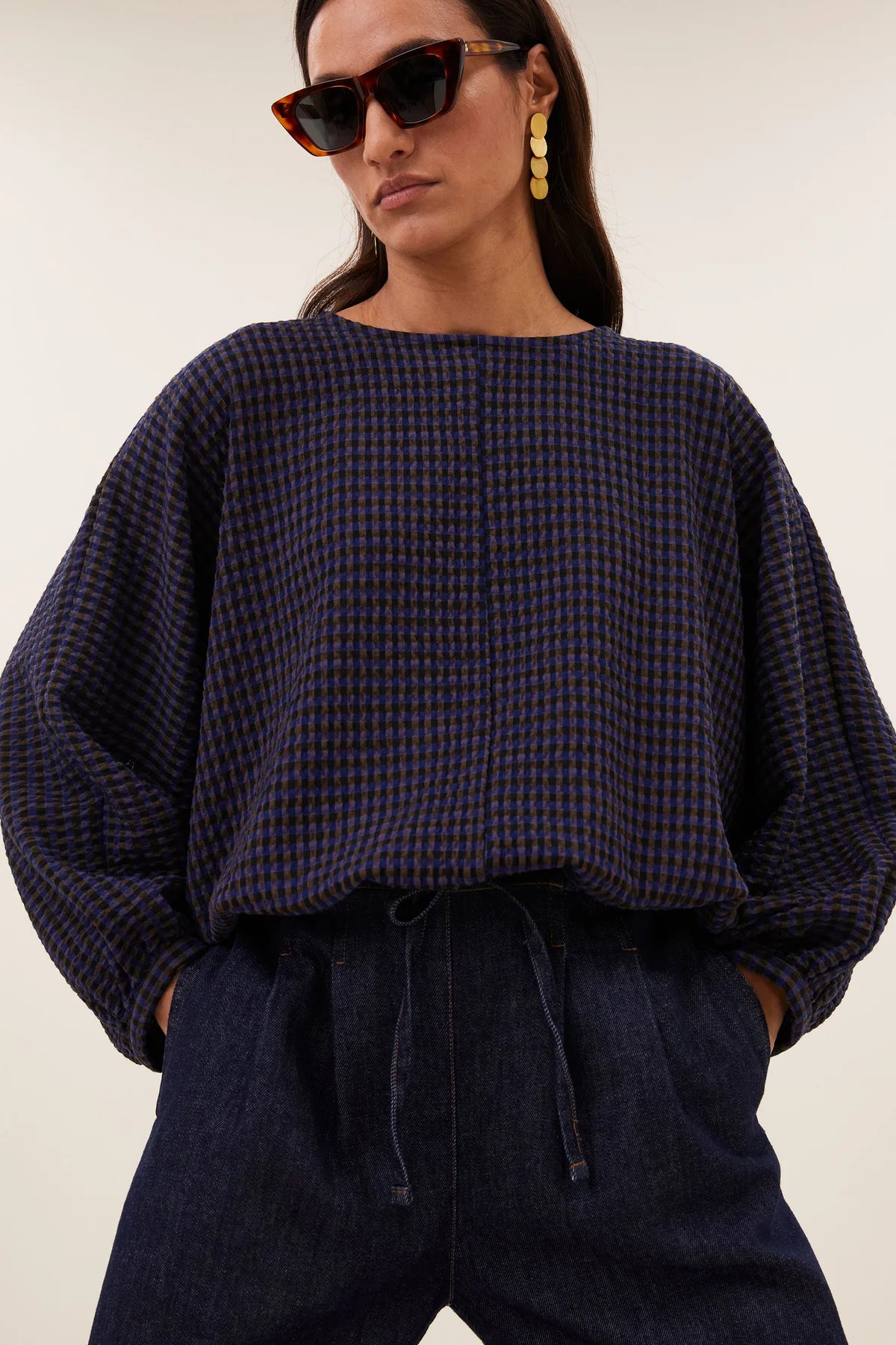 by_bar Gaya Blouse Galaxy Check