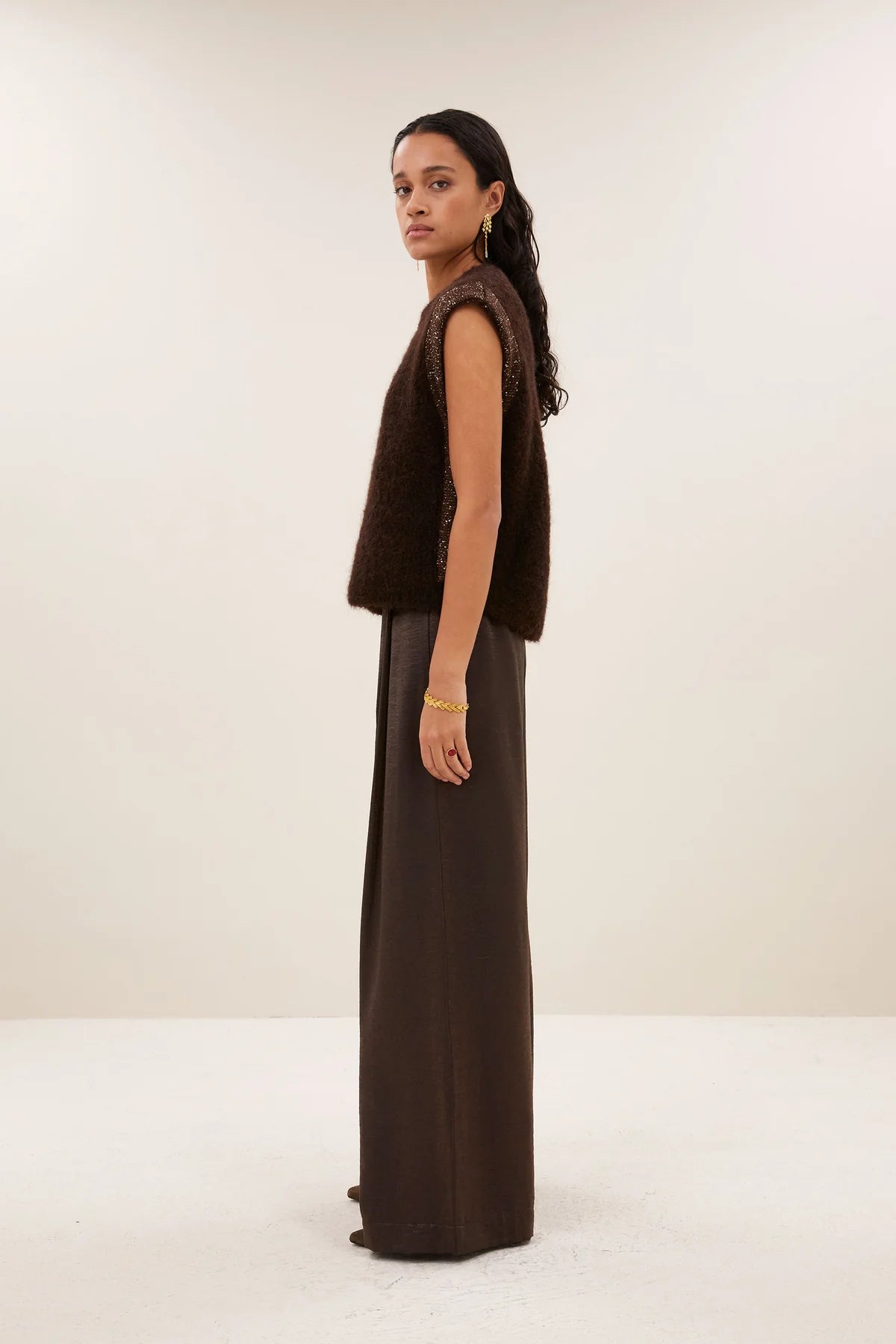 by_bar Lodi Metallic Pants-Bronze