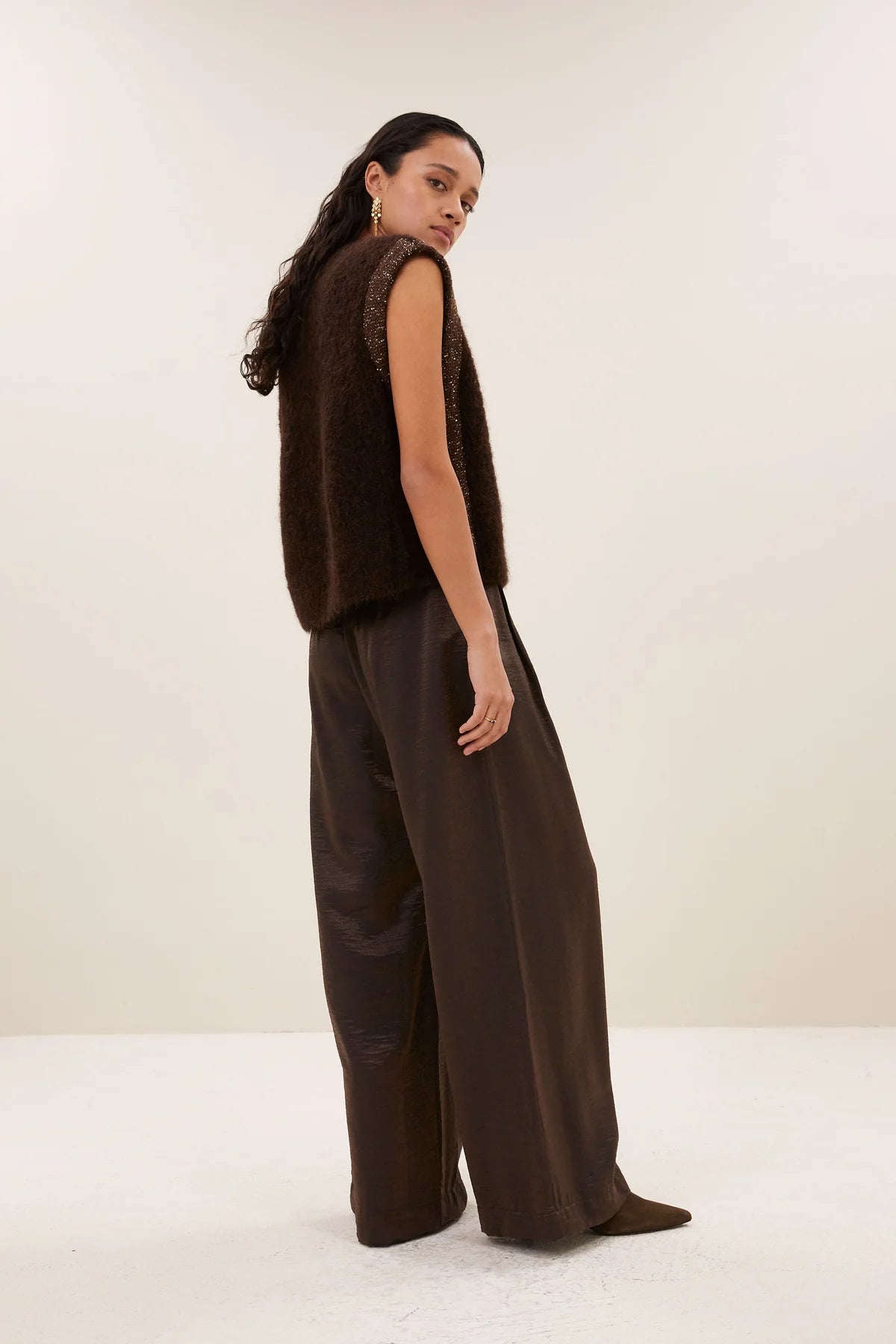 by_bar Lodi Metallic Pants-Bronze